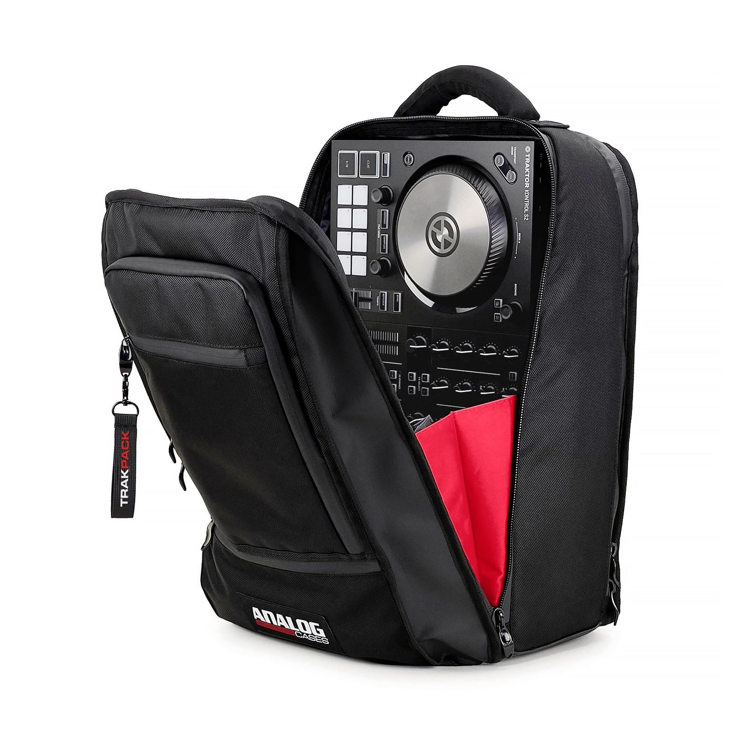 TRAKPACK Backpack for Producers & DJs, XL Capacity with 3 Storage Layers, Fits Akai MPC Live 3 / Ableton Push 3 / Native Instruments Maschine / Pioneer DDJ-FLX4 / Traktor Kontrol S2 / 12" Vinyl LPs