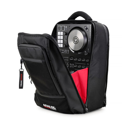 TRAKPACK Backpack for Producers & DJs, XL Capacity with 3 Storage Layers, Fits Akai MPC Live 3 / Ableton Push 3 / Native Instruments Maschine / Pioneer DDJ-FLX4 / Traktor Kontrol S2 / 12" Vinyl LPs