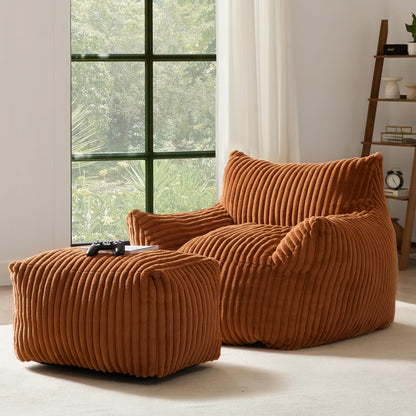Oversized Bean Bag Chair for Living Room Furniture Bean Bag Chairs for Adults- Small Couch & Lounge Accent Chair for Living Room Chairs or Bedroom
