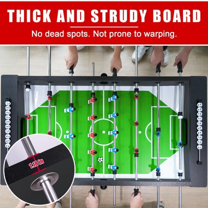 Seydrey 55-Inch Competition Foosball Table, Wood Finish with Black Legs (Black 55inch)