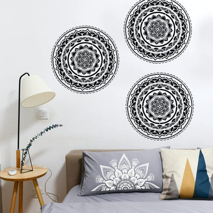 18x10 Inch Mandala Stencil Reusable Mandala Painting Templates Stencil Floral Design Drawing Stencil for DIY Wall, Tile, Furniture, Canva, Outdoor Indoor Decoration 4 PCS
