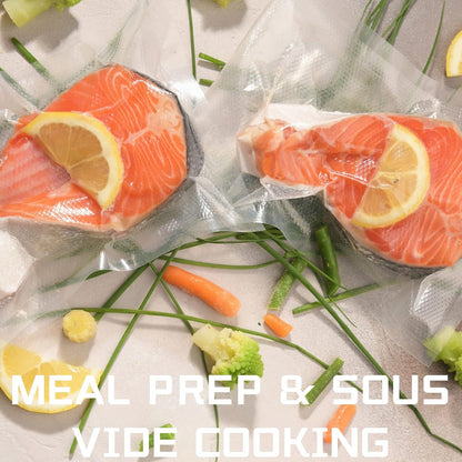 Vacuum Sealer Bags Rolls, 7 Sizes, 2 Pack, Thicker Heavy Duty, BPA Free, Great for Vac Storage, Sous Vide Cooking (1