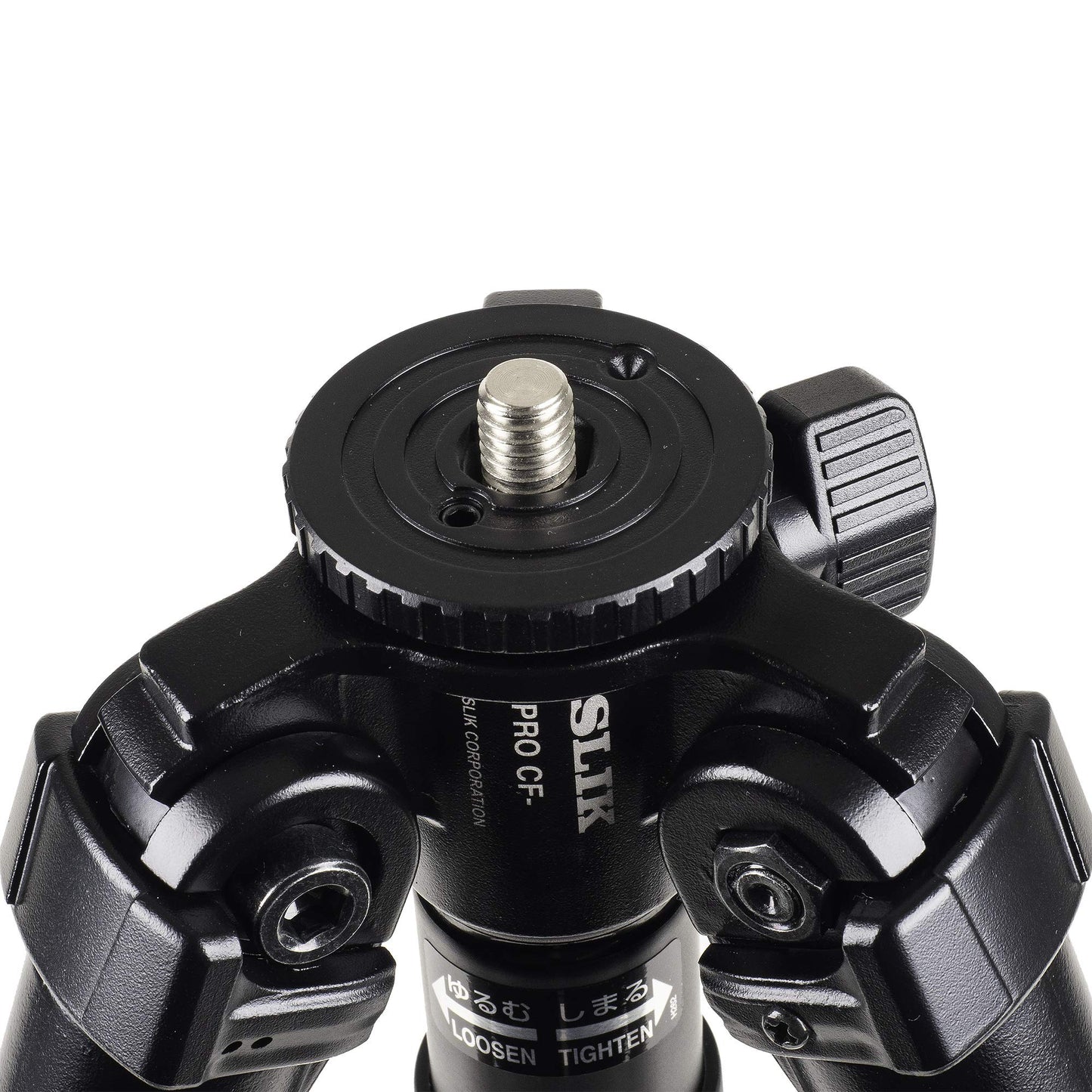 SLIK PRO CF-833 Heavy Duty Professional Carbon Fiber Tripod Legs 67" Tall (615-922) - Folds Down to 23.6", Weighs 3.4lbs, Supports 39lbs - Perfect for Heavy Photography, Video, and Glassing Equipment