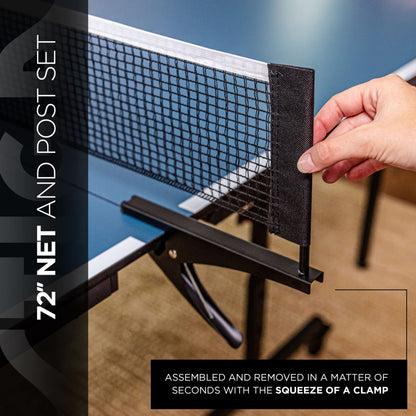 STIGA Advantage Series Indoor Ping Pong Table, Foldable Table Tennis Table - 12, 15, 18, and 25mm Tabletops - Quickplay 10 Minute Assembly - Playback Mode - Recreational- to Tournament-Level