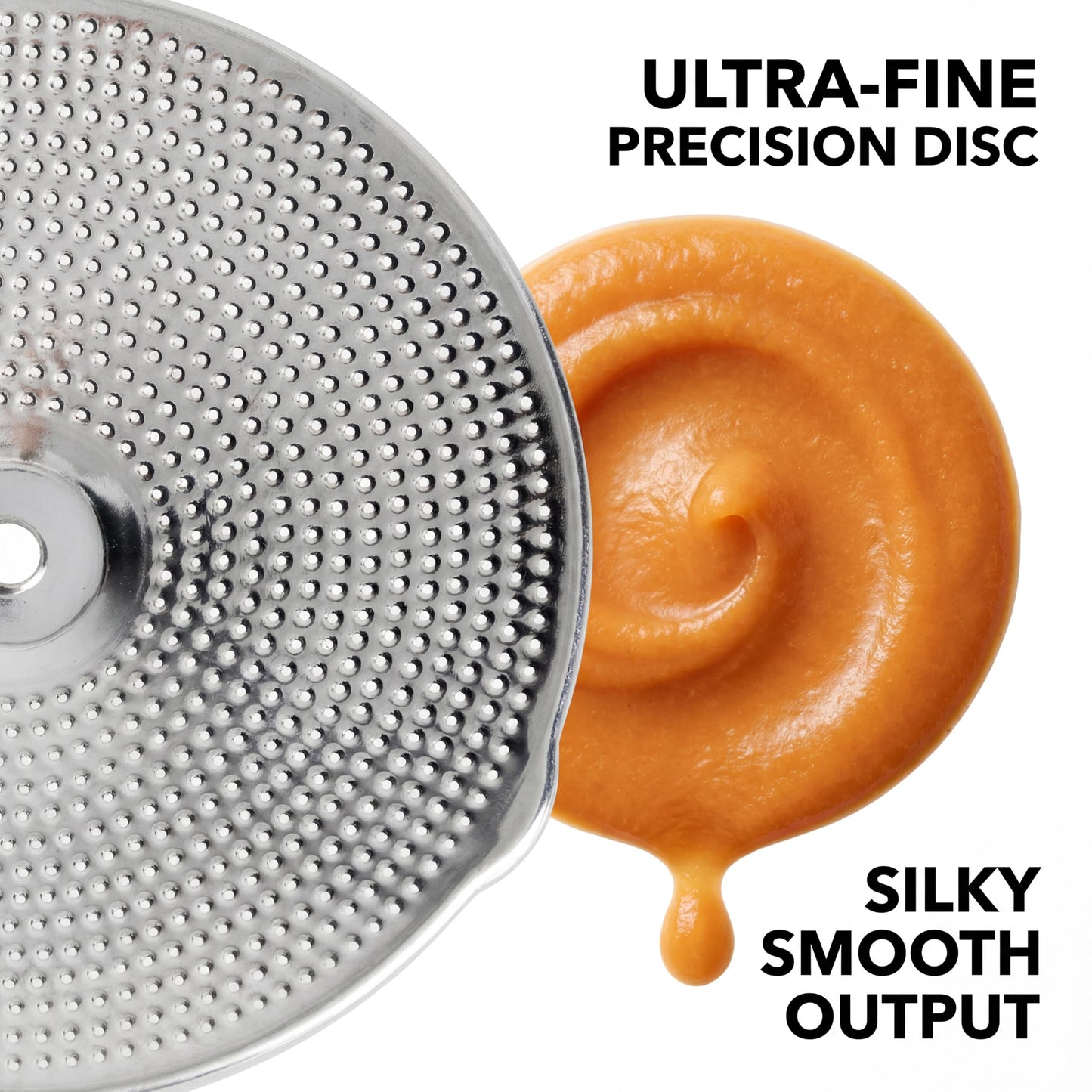 Premium 4-Disc Stainless Steel Food Mill – Ergonomic Rotary Hand Crank for Tomato Sauce, Canning, Applesauce, Baby Food, Mashed Potatoes, Puree & Jams