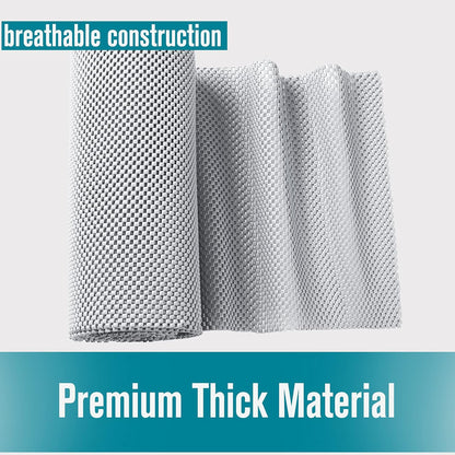 Shelf Drawer Liner Non-Adhesive, Non-Slip Durable Size 17.7 Inches X 10 Feet for Kitchen and Desks