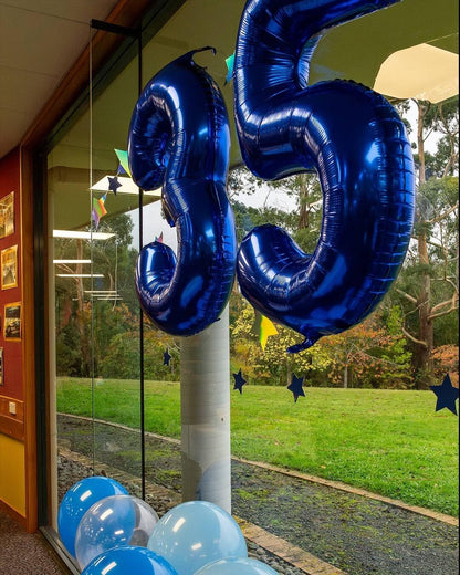 Number 3 Balloon - 40 Inch Night Blue - Perfect for 3rd Birthday Celebrations for All Ages