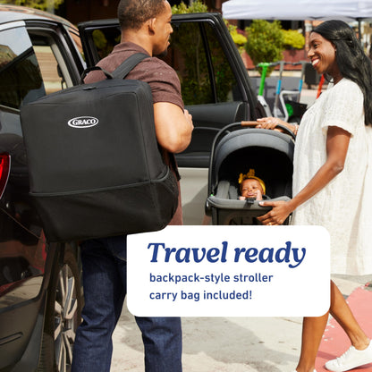 Graco® Gomax Next Gen Travel System, Car Seat Stroller Combo, Rear Facing Infant Car Seat, Compact Stroller for Travel