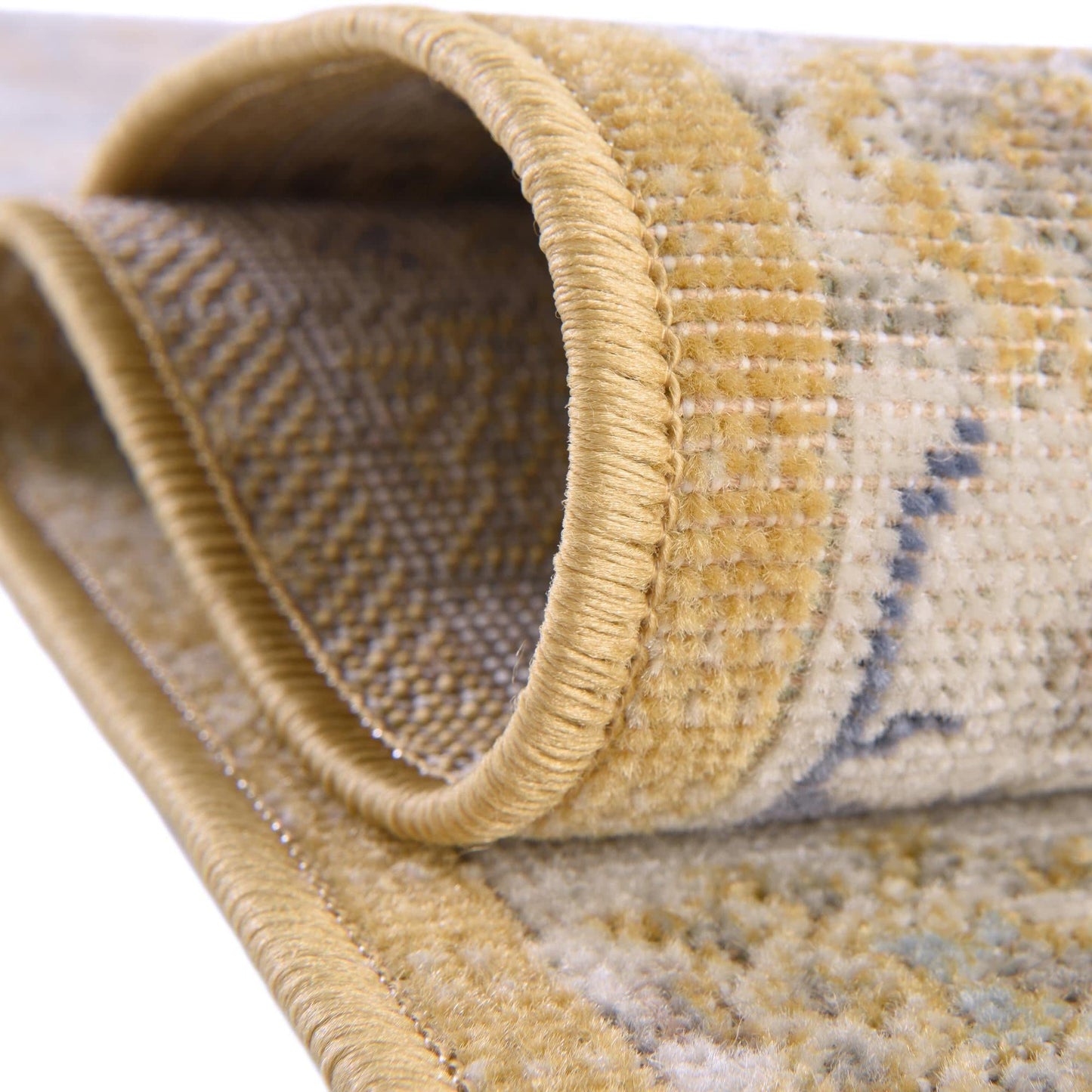 Unique Loom Whitney Collection Traditional Border Area Rug (8' 0 x 10' 0 Rectangular, Tuscan Yellow)