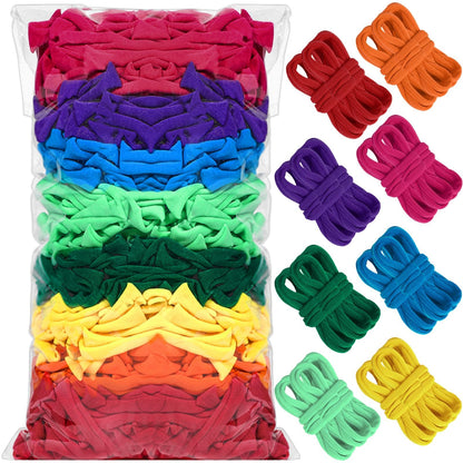 ZOIIWA Refill Loops for 7 Inch Weaving Loom, 8 Colors Potholder Loom Potholder Making, Elastic Weaving Loop Craft Flexible DIY Kit Craft Bands for Adults DIY Rainbow Color Projects Gifts