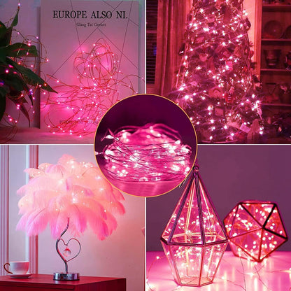 12 Pack Lights7FT 20LED Fairy Lights Battery Operated String Waterproof Silver Wire Christmas Lights Outdoor,Firefly
