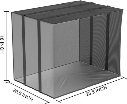 Heavy Duty Waterproof Air Conditioner Cover for Window Units, Outdoor Winter Defender with Adjustable Strap, Small Size