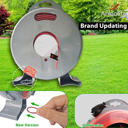 ANLEOLIFE String Trimmer Line - 1-Pound Commercial .065-Inch x 370 ft with Built-In Cutter - Orange