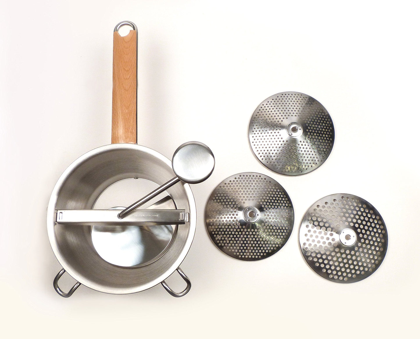 RSVP International Endurance Kitchen Tool Collection Stainless Steel Food Mill, 7.75" Diameter