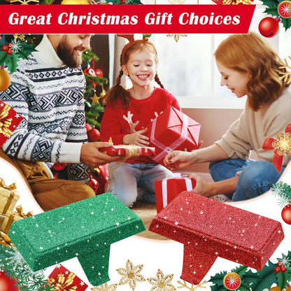 GoClimber Christmas Stocking Holders for Mantle Set of 4, Weighted Stocking Holder Fireplace Stocking Hangers for Xmas Holiday Party Decoration