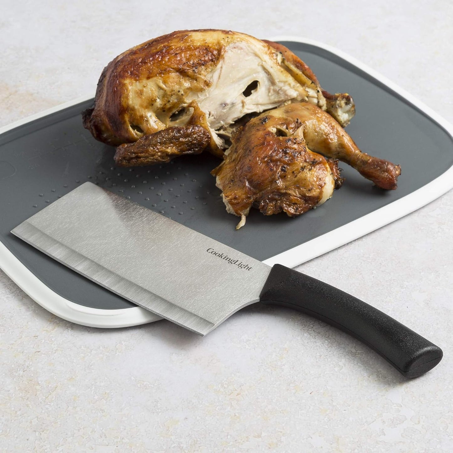 Cooking Light Heavy Duty Chopper, Ergonomic Handle, 7 Inch Butcher Knife, High Carbon Stainless Steel Blade