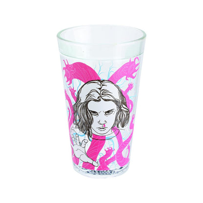 Paladone Stranger Things Eleven Drinking Glass | Color Change Cup Horror Movie Merchandise, Red, 1 Count (Pack of 1)