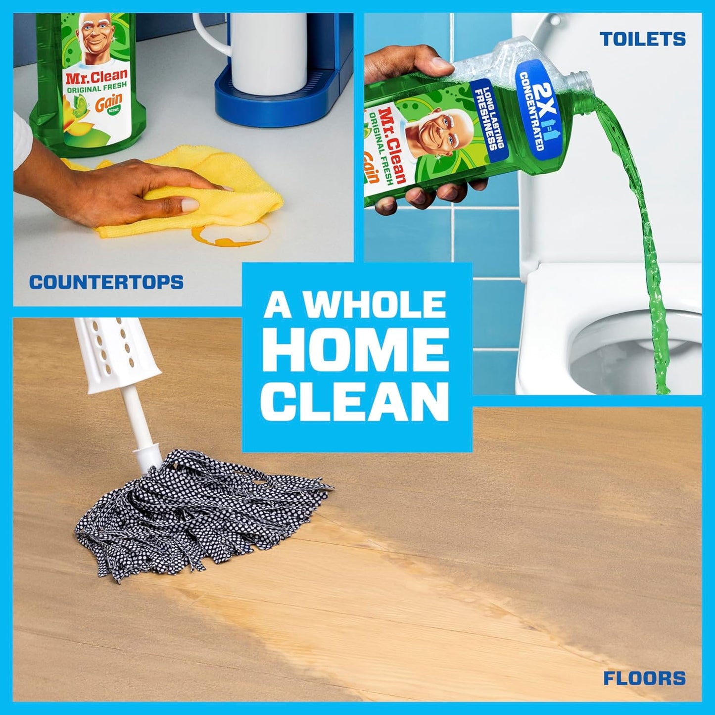 Mr. Clean All-Purpose Cleaner - Multi-Surface Floor Cleaner for Home & Kitchen | 41oz