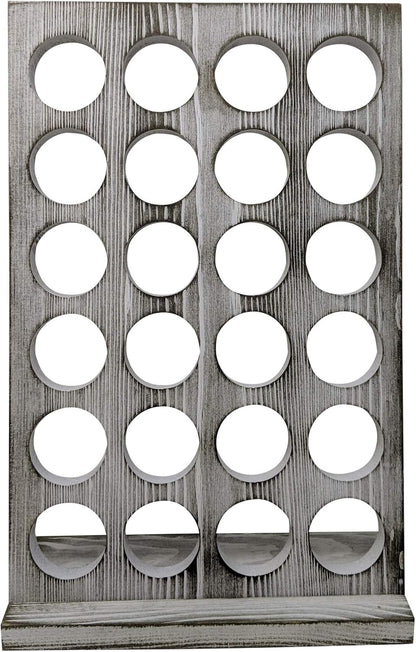 Gianna's Home Rustic Farmhouse Coffee Pod Holder for K-Cups, 24 Capacity, Rustic White