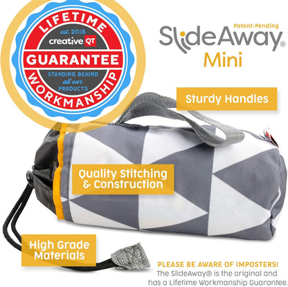 Creative QT On-The-Go Mini Storage Bag and Table Top Play Mat, Buffalo Check Print, Toy Organizer for Kids and Toddlers
