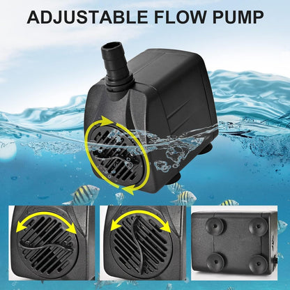Water Chiller for Cold Plunge 79 Gal, 1/3 HP Aquarium Chiller, Cooling System with Quiet Pump and 3M Pipe for Fish Tank, Hydroponics, Freshwater Saltwater Fish, Coral, Shrimp, Jellyfish, 110V, 300ml