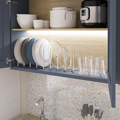 brightmaison BGT Stal Pots and Pans Organizer for Cabinet, Adjustable Stainless Steel Kitchen Organization Unit