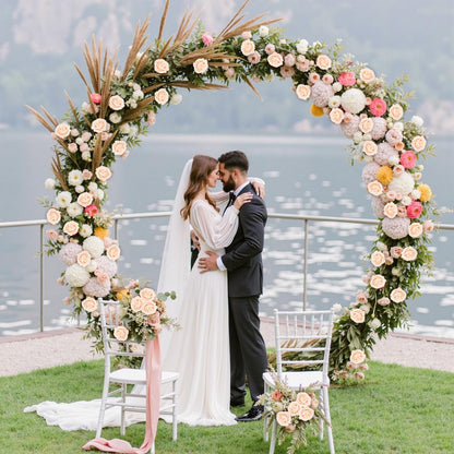 50 Pcs Champagne Roses Artificial Flowers, Real Touch Velvet Roses Bouquet Fake Flowers Bulk, Artificial Roses with Long Stems for Birthday Gift Women Mom DIY Bridal Wedding Centerpiece Decorations