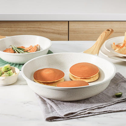 11 Inch SENSARTE Nonstick Ceramic Frying Pan Skillet, Omelet Pan, Healthy Non Toxic Induction Compatible Egg Pan