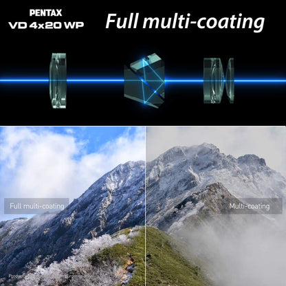 Pentax VD 4x20 WP Unique 3 in 1 Binoculars, monoculars and Telescope with The Versatility to Capture The Emotion of a Variety of Scenes.