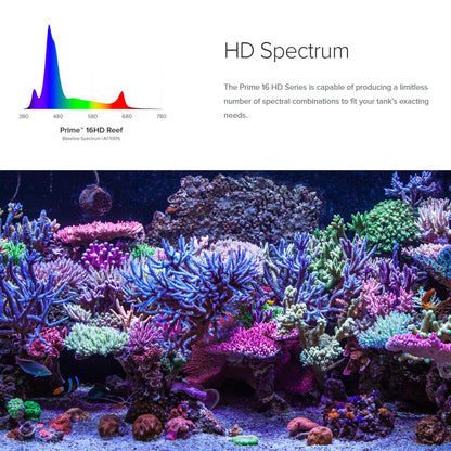 AquaIllumination Prime 16 HD LED Saltwater Reef Aquarium Light - White
