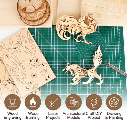 MITINU 30 Pack Basswood Sheets for Crafts,12"x12"x1/8" 3mm Thick Plywood Sheets with Smooth Surfaces-Unfinished Squares Wood Boards for Laser Cutting, Wood Burning, Architectural Models, Staining