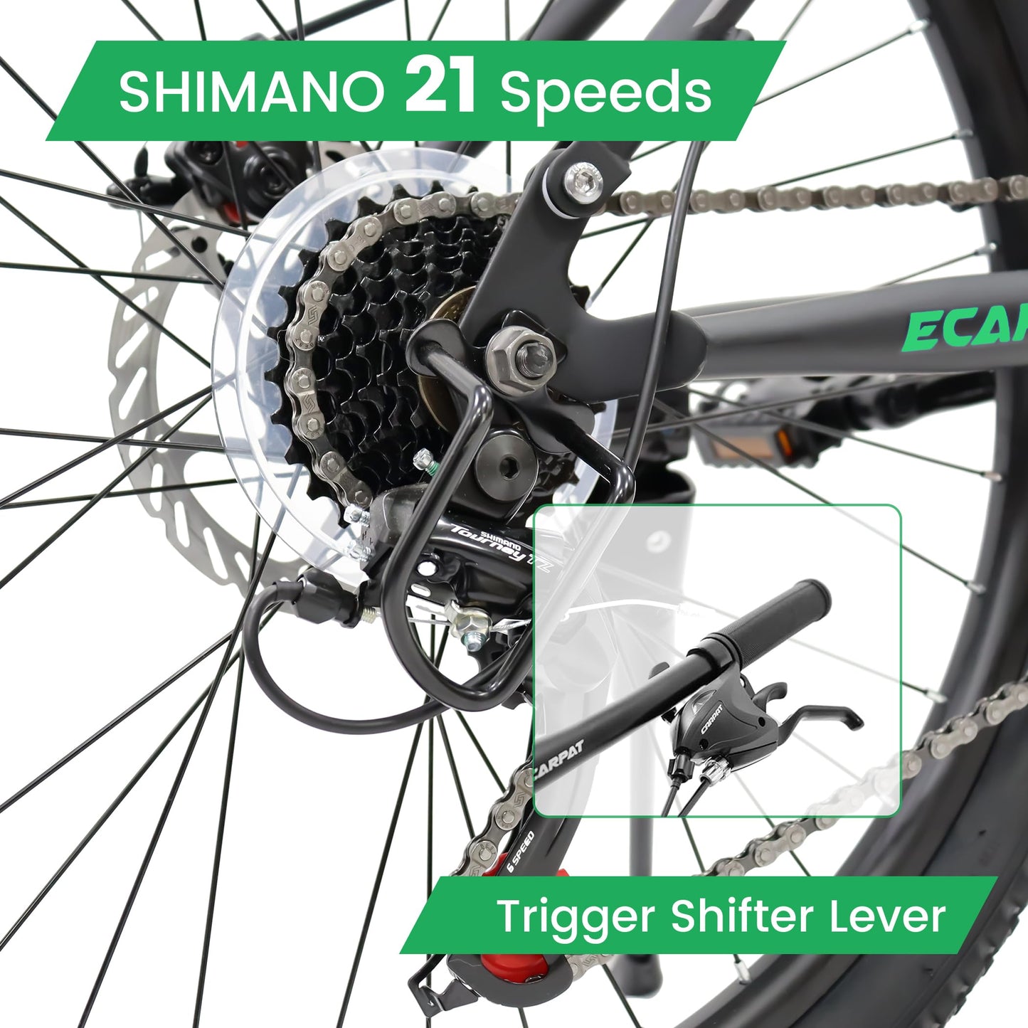 KIAPALNO 26 Inch Mountain Bike, Dual Full Suspension 21 Speed Womens Mens Mountain Bikes, Commuter Bike with Carbon Steel Frame and Dual Disc Brakes