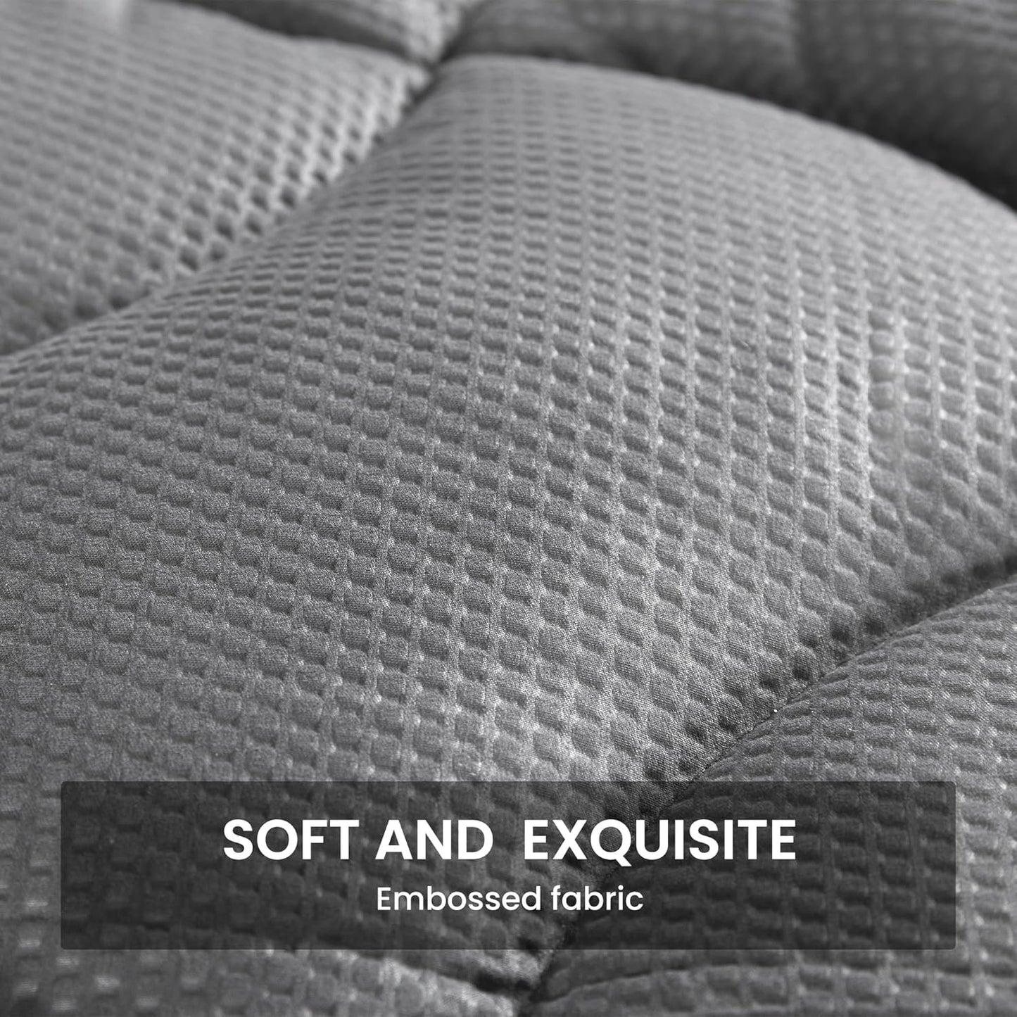 SLEEP ZONE Extra Long Twin Cooling Mattress Topper for College Dorm, Premium Zoned Cool Mattress Pad Cover