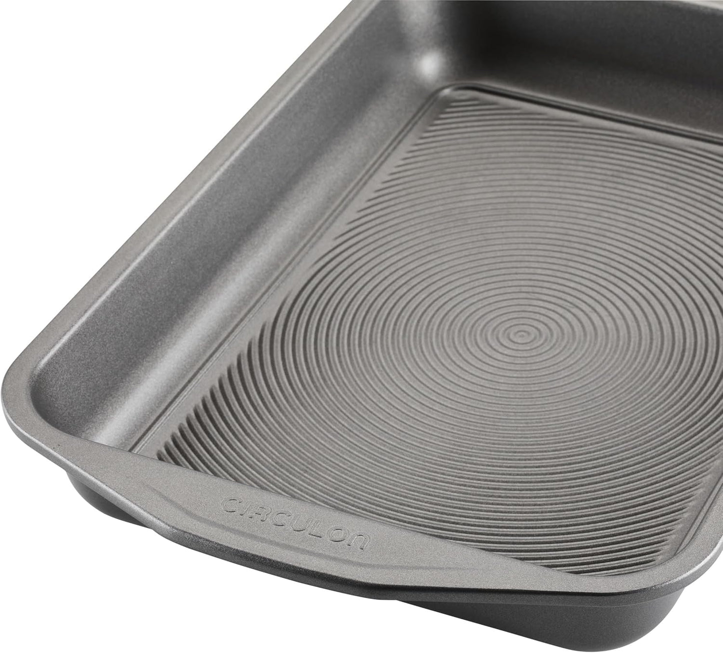 Circulon Total Nonstick Baking Pan with Lid, Rectangle 9 Inch x 13 Inch, Gray Nonstick Cake Pan