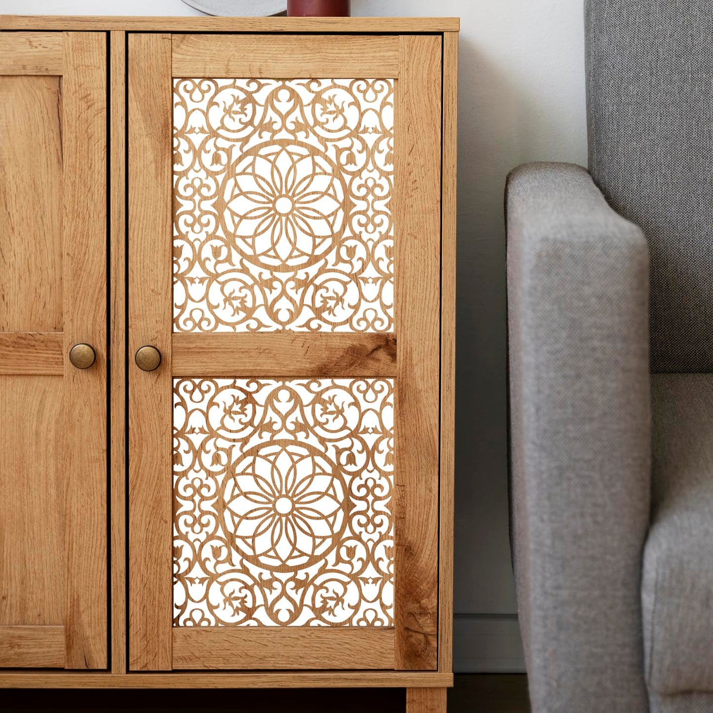 Stencils for Crafts Reusable Texture Stencils Floral Stencil Leaf Tree Templates for Painting on Wood Furniture