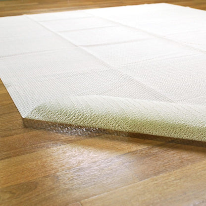 Superior Non-Slip Area Rug Pad, Floor Protector for Hardwood and Tile Floors, Washable, 5' x 8', Cream