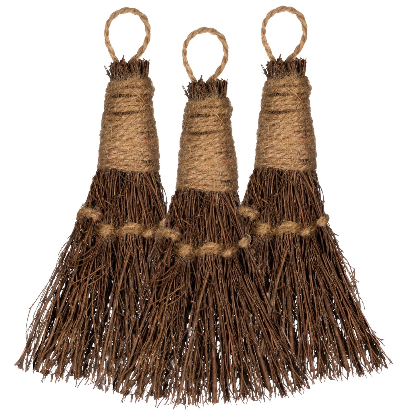 Cinnamon Broom - Cinnamon Scented 6in (3 Pack) Mini Broomsticks - Decorative Broom for Door Protection