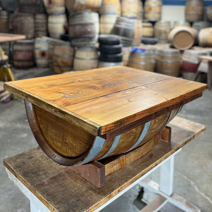 Wine Barrel Coffee Table