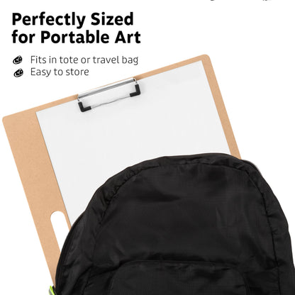 TX liteart Drawing Board - 14" x 17.8" Sketch Board with Handle for Drafting Art - Portable Clipboard for Class or Studio Fit in Artists Tote