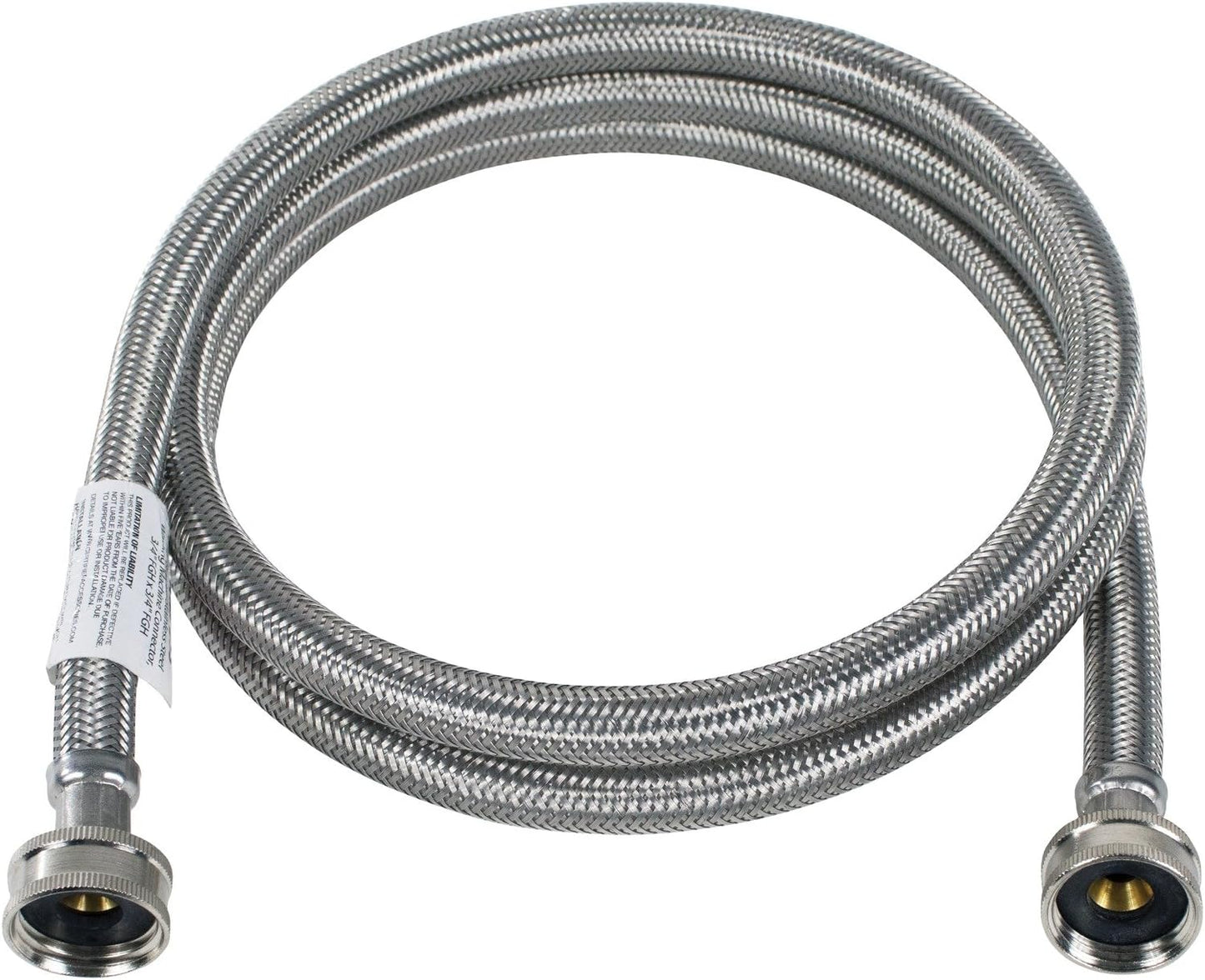 Certified Appliance Accessories 6 Feet Washing Machine Hose, Hot or Cold Water Supply Line, PVC Core with Premium