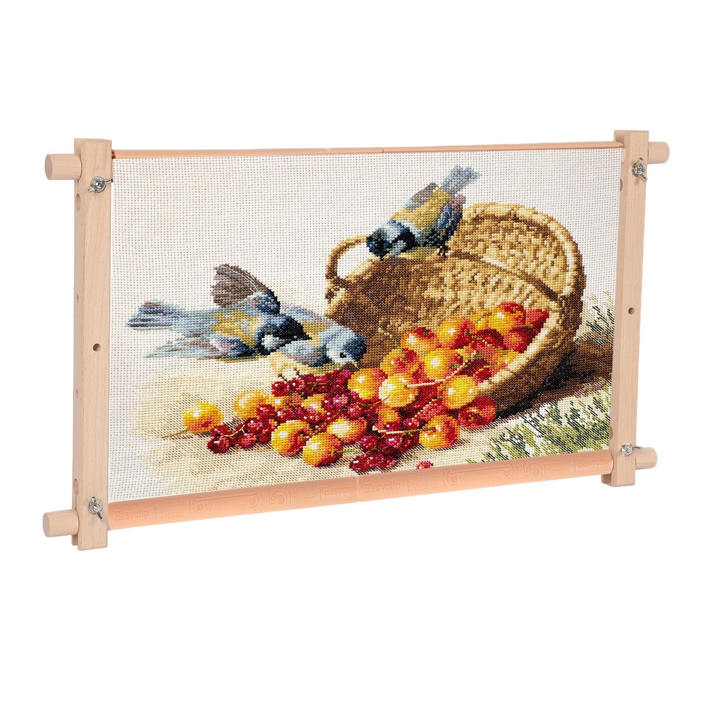 Beech Wood Tapestry Scroll Embroidery Frames, 21*12 Inch, Easy Assembly Cross Stitch Frame, Scroll Frames for Cross Stitching, Needlepoint Cross Stitch Holder, Cross Stitch Supplies