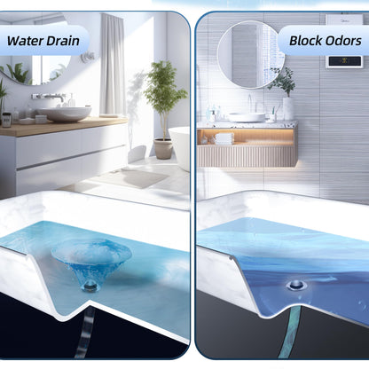Universal 3 in 1 Bathtub Drain Stopper, Pop up Tub Stopper Bathtub Drain with Filter Basket, Anti-Clogging Bath Tub Drain Stoppers Fit 1.45-1.8” Hole,Bathtub Drain Hair Catcher