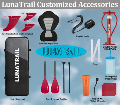 【11'×34"】 Extra Long/Extra Wide Premium Inflatable Stand Up Paddle Board (SUP) – Portable & Lightweight for Yoga, Surfing, Family Fun | Complete Kit with Paddle, Pump, Bag | Durable Design (Pink)