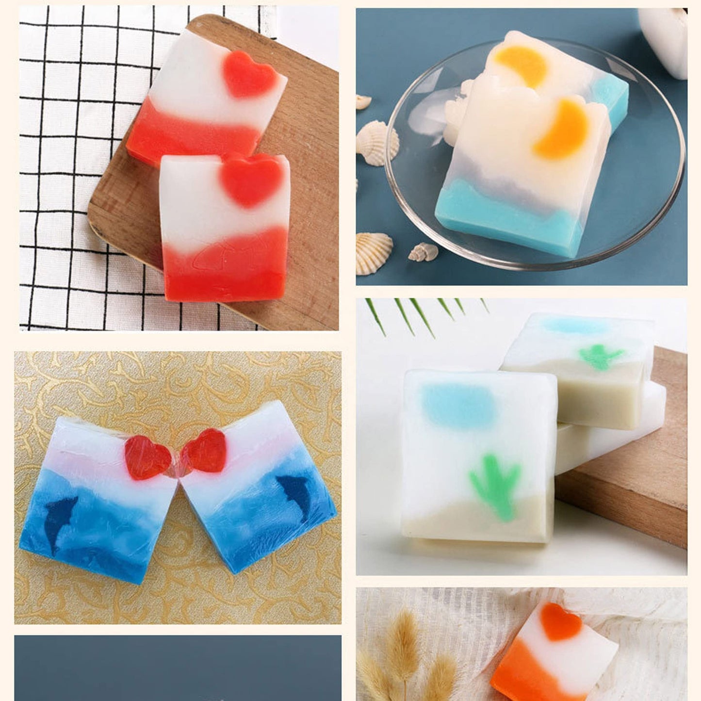 Joayuezo Long Tube Column Mould Silicone Soap Mold Dessert Soap Candle Clay Craft Making Molds Pipe Tube DIY Handmade Cake Mousse Baking Tool (House)