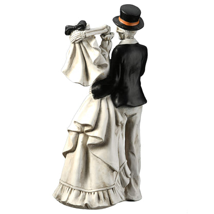National Tree Company Skeleton Bride and Groom Decoration, Halloween Collection, 11 in