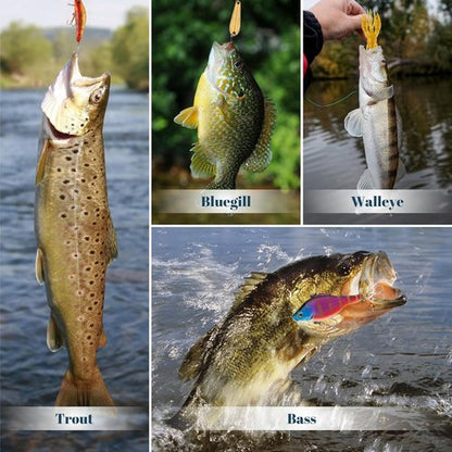 Fishing Advent Calendar 2025 - Lures Kit & Tackle Box for Men | 24 Days of Holiday Surprises