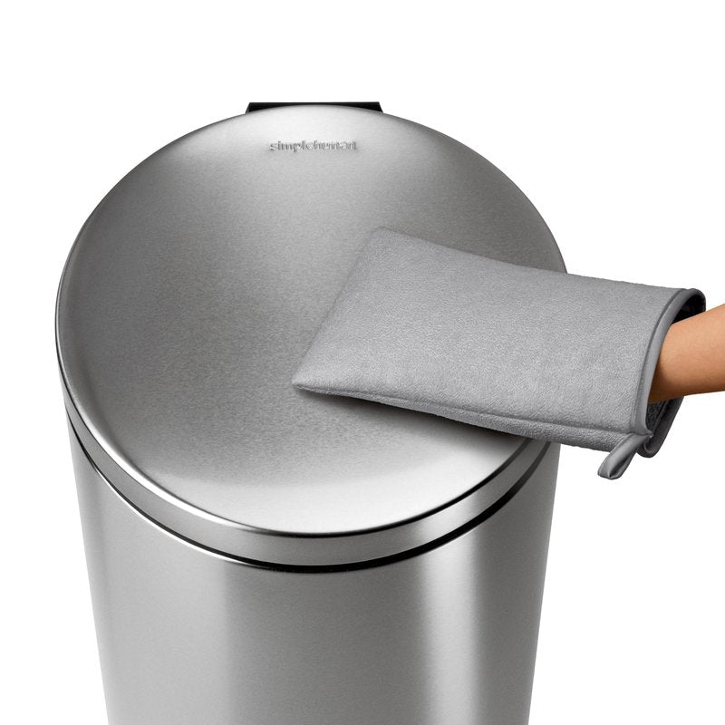 simplehuman Microfiber Cleaning Mitt for Stainless Steel 6" x 9-3/4"