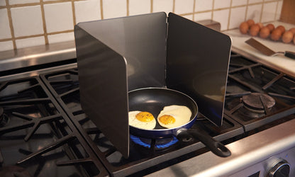 Fox Run Splatter Shield, 3 Sided Frying Splatter Guard For Stove Top, 9" x 10.25"