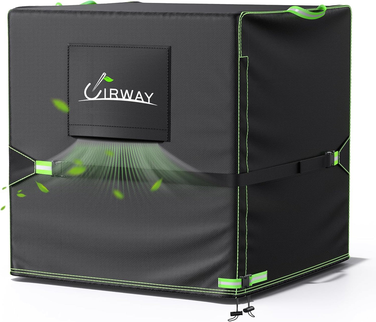 UIRWAY Winter Air Conditioner Cover, Heavy Duty 420D Waterproof Square Cover for Central AC Unit, Fits Up to 36''