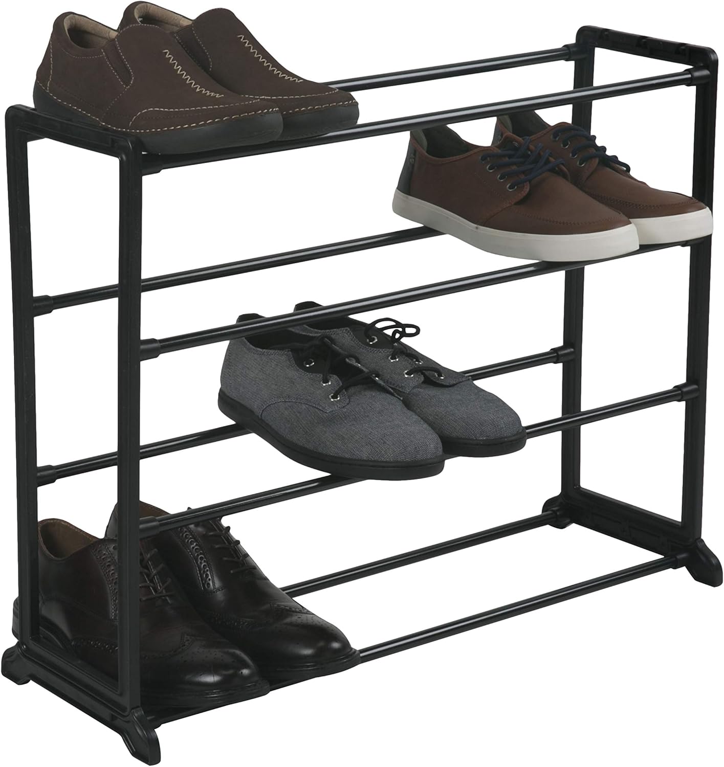 12 Closet Simplify Stackable Shoe Rack | Holds Pairs of Shoes | Maximize & Bedroom Space | Good for Sneakers | Boots |